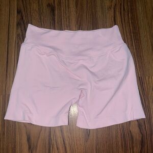 Light Pink Cotton Shorts